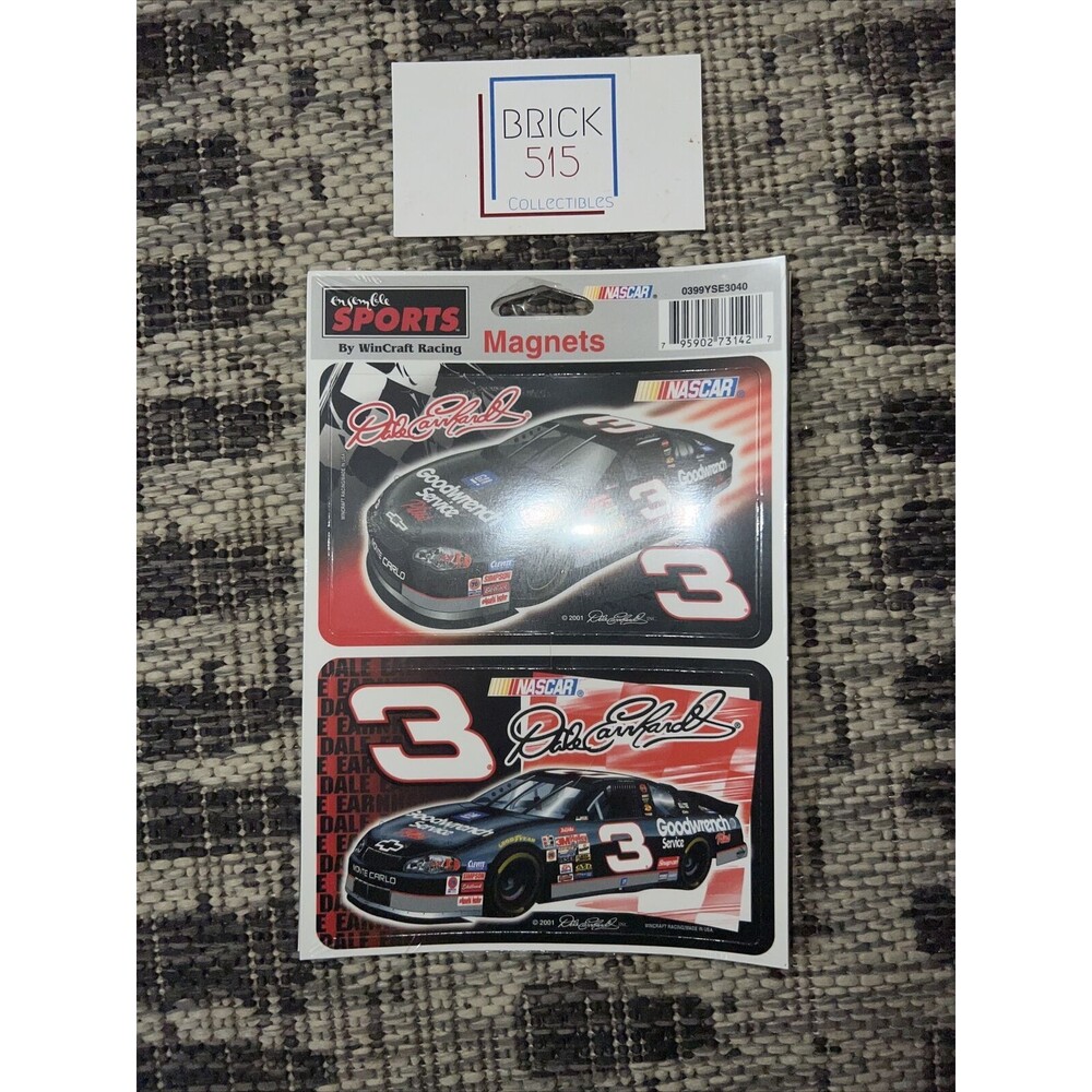 Dale Earnhardt NASCAR MAGNETS by WINCRAFT RACING, Set Of 2